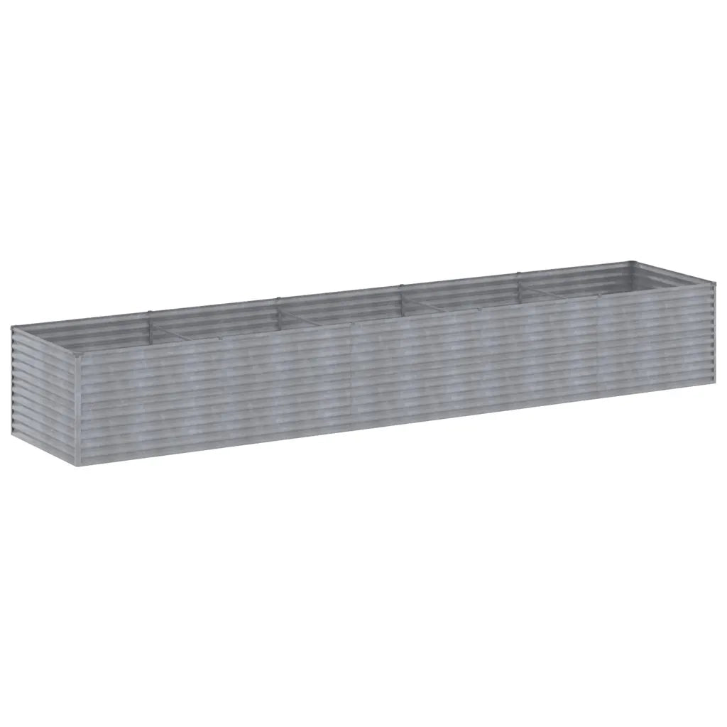 Fioriera Rialzata da Giardino 479x100x69 cm in Acciaio Cortencod mxl 130177