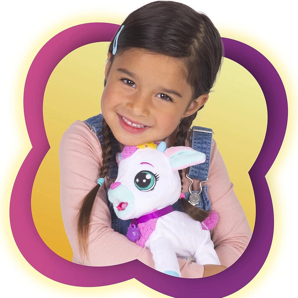 Club Petz Milky The Baby Goat Capra Giocattolo Peluche Idea Regalo con Suoni