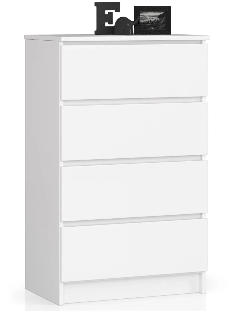 Cassettiera AKORD K60 Cassettiera Bianca 60 cm 4 cassetti 60x40x99 cm