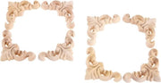 Decorazione in Legno Retro - Design Europeo - 12 pezzi - 4 cm - Legno