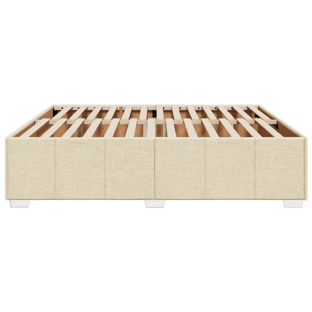 Giroletto senza Materasso Crema 200x200 cm in Tessuto