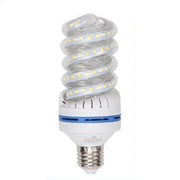 Trade Shop - Lampadina Led E27 24w 2280lm Tortiglione Vortice Spirale Luce Naturale Calda Fredda - -bianco Caldo      -