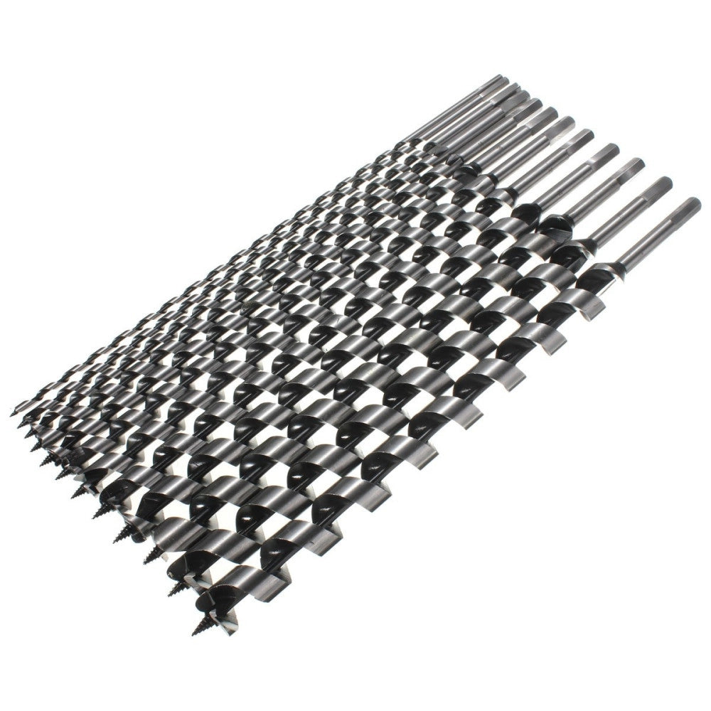 Trade Shop - Kit 6 Punte Per Trapano Tassellatore Puntale Trivella Autofilettante Legno 460m -