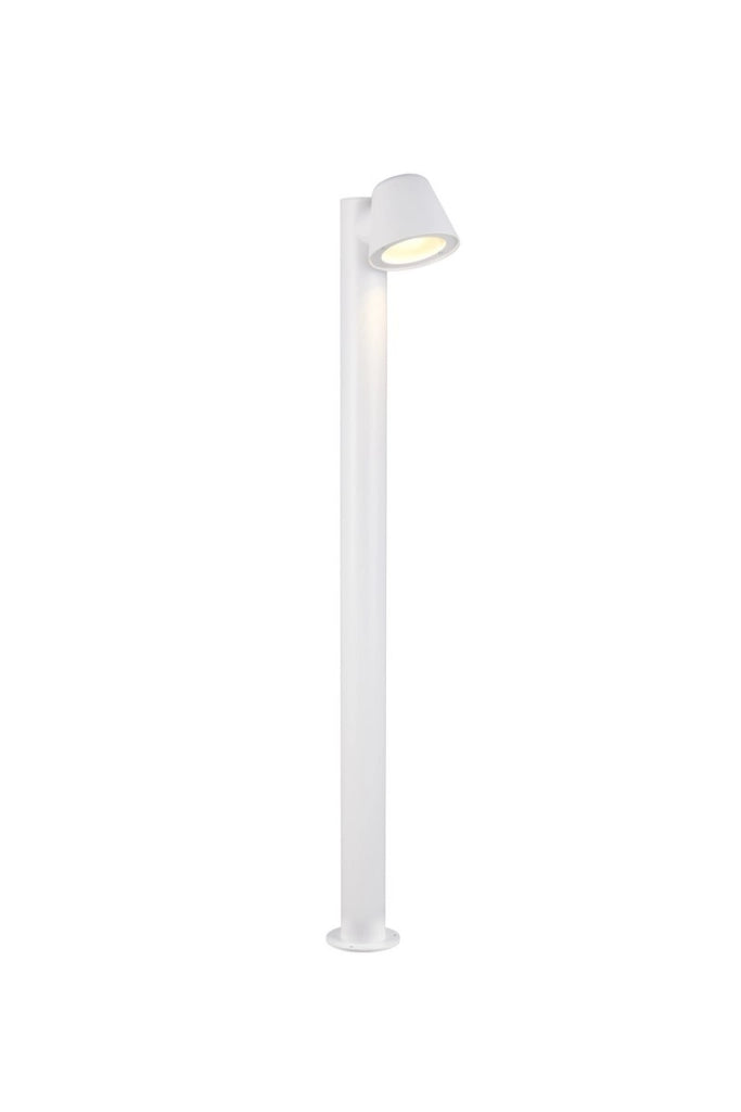 Paletto giardino bianco metallo 1xGU10 IP44 BENI Trio