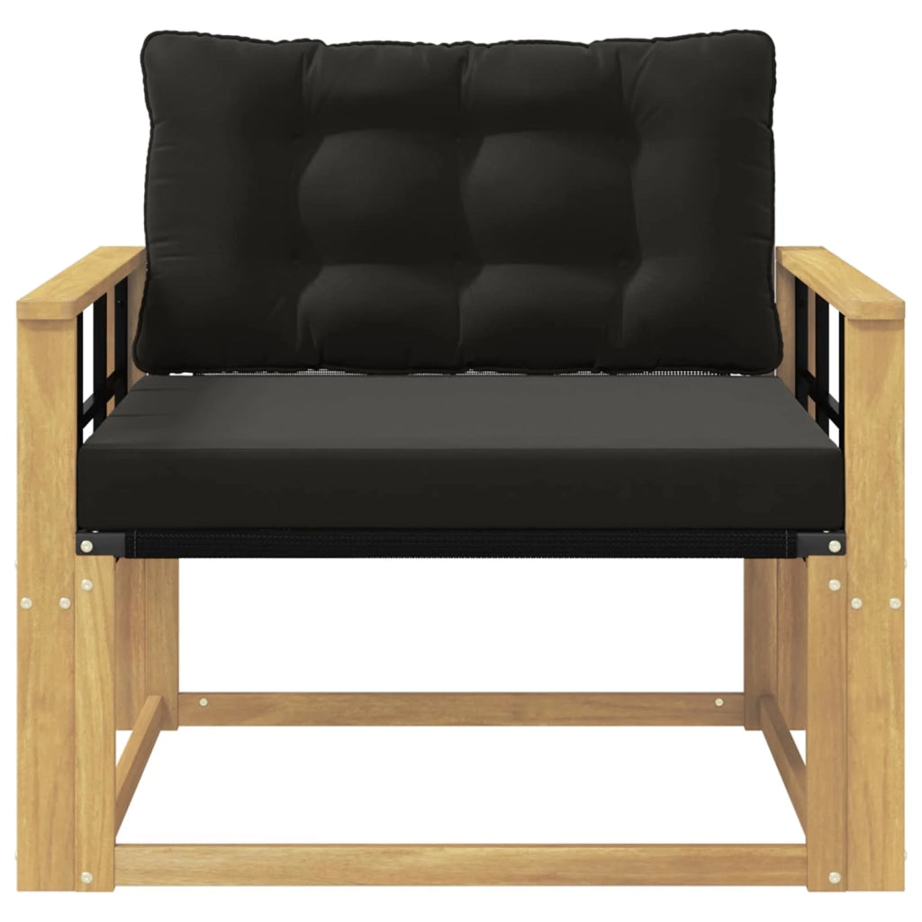 Set di divani da esterno-Sofa da giardino Legno di Acacia Massello e Textilene 532433