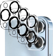 Protezione Premium per 3 telecamere iPhone 14 Pro/14 Pro Max - Resistente alle graffi - HD - 9H di durezza - Installazione rapida.