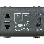 Living Int. - Presa per rasoio con trasformatore di isolamento 230 Vac - L4177