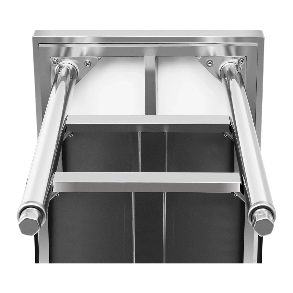 Tavolo da lavoro in acciaio inox piano da macelleria professionale (60 x 180 cm 3 livelli portata 600 kg) professionale 14_0005082