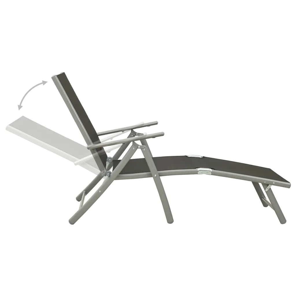 Set Divani da Giardino 3 pz in Textilene e Alluminio Argento cod mxl 35222