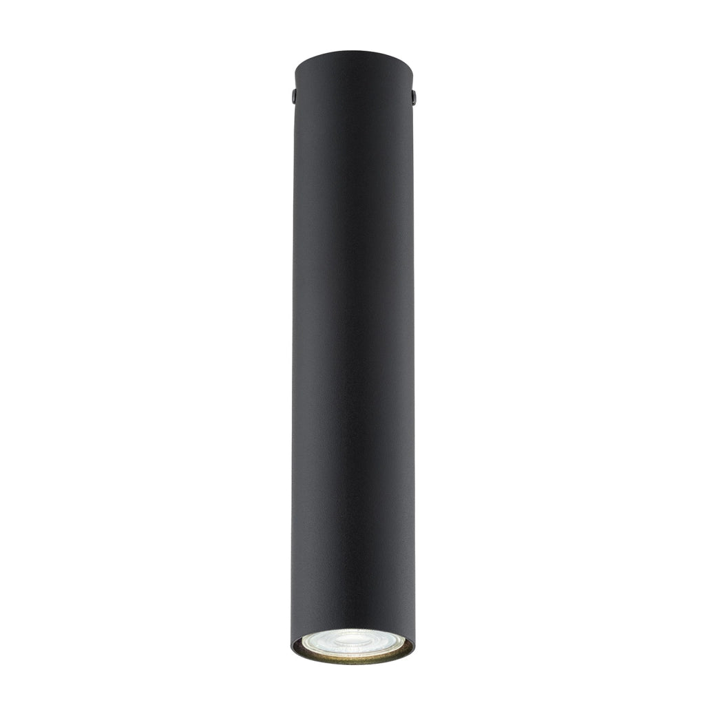 Plafoniera Moderna Faretto Marduk 1 Luce Acciaio Nero 30 Cm