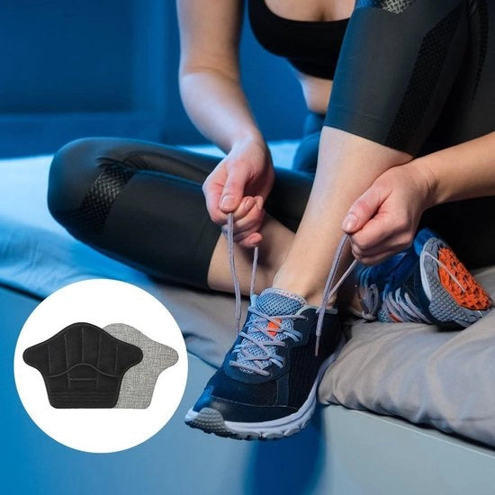 Supporti per calcagno per scarpe da sport - 2 paia di supporti per calcagno comodi anti-bloccaggio - supporti per calcagno regolabili con adesivo self-healing per scarpe