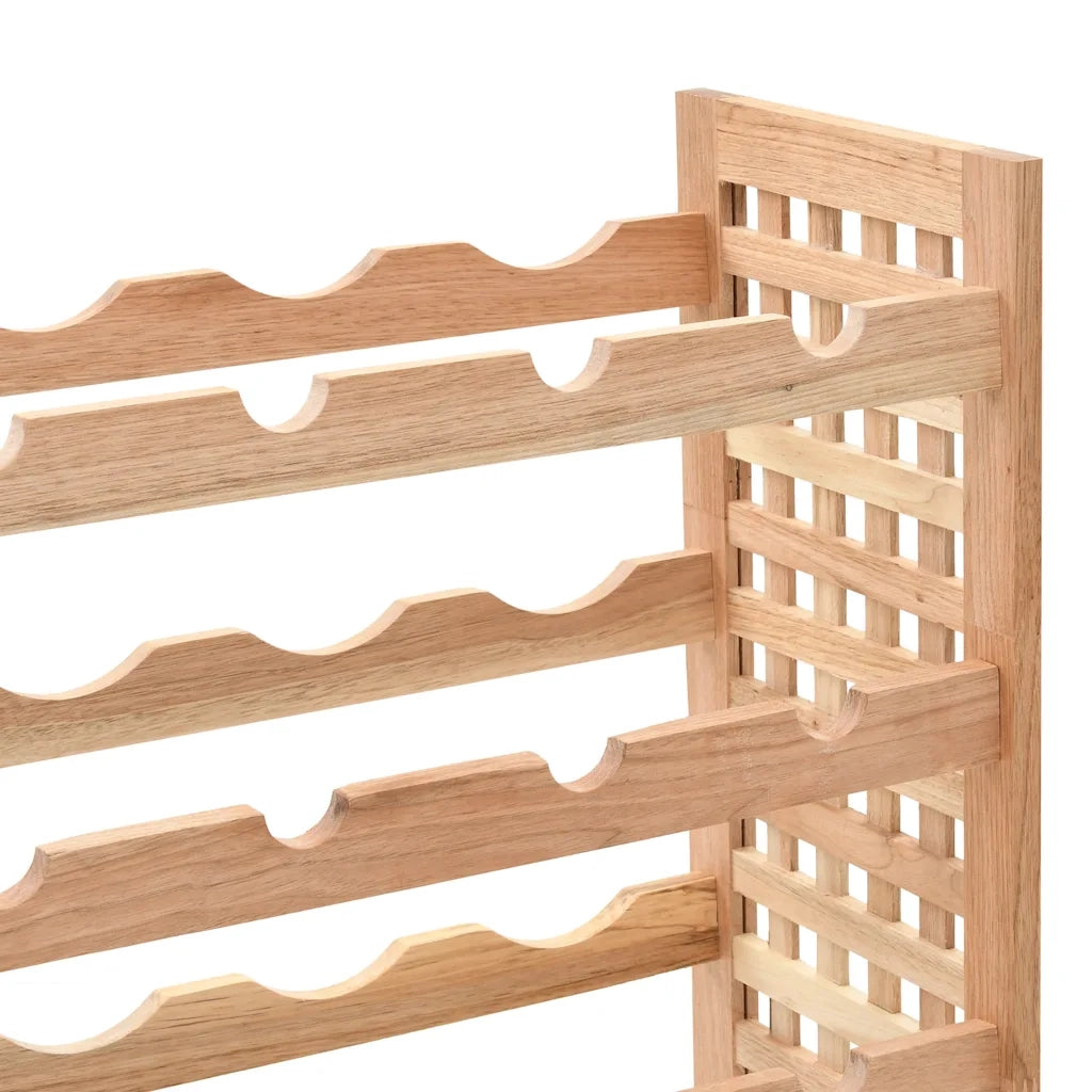 Portavini da 25 Bottiglie in Massello di Noce 63x25x73 cm CFW1862656
