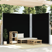 Tenda da Sole Laterale Retrattile Nera 200x600 cm 318006