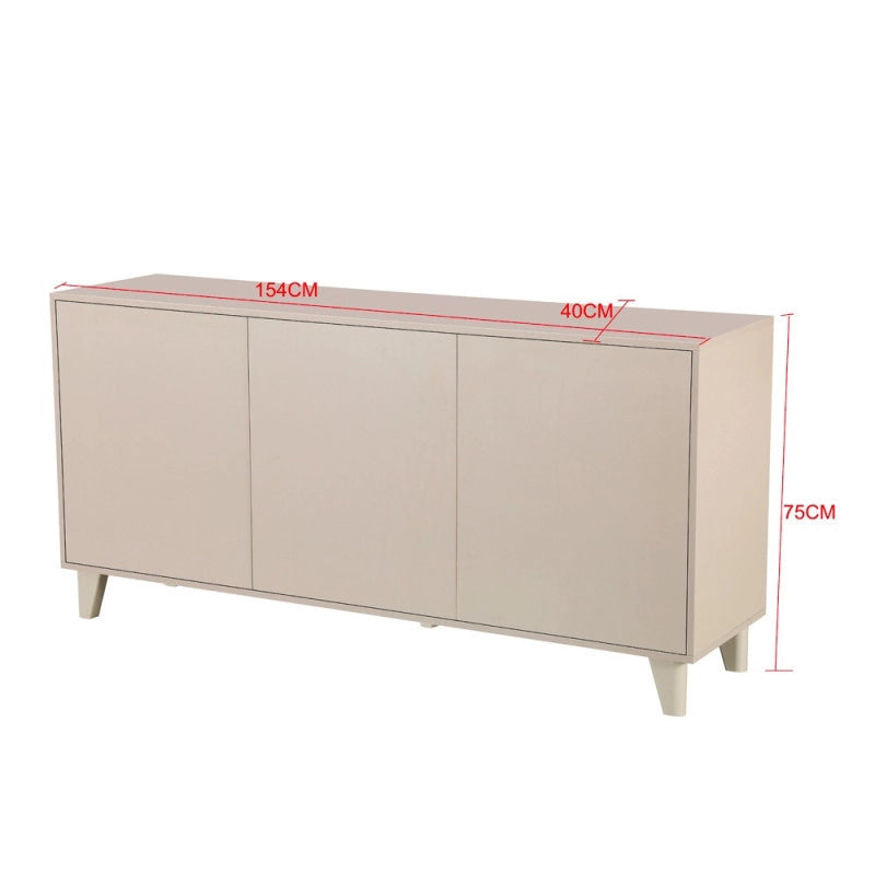 Madia Nimes Moran con 3 ante e struttura colore beige