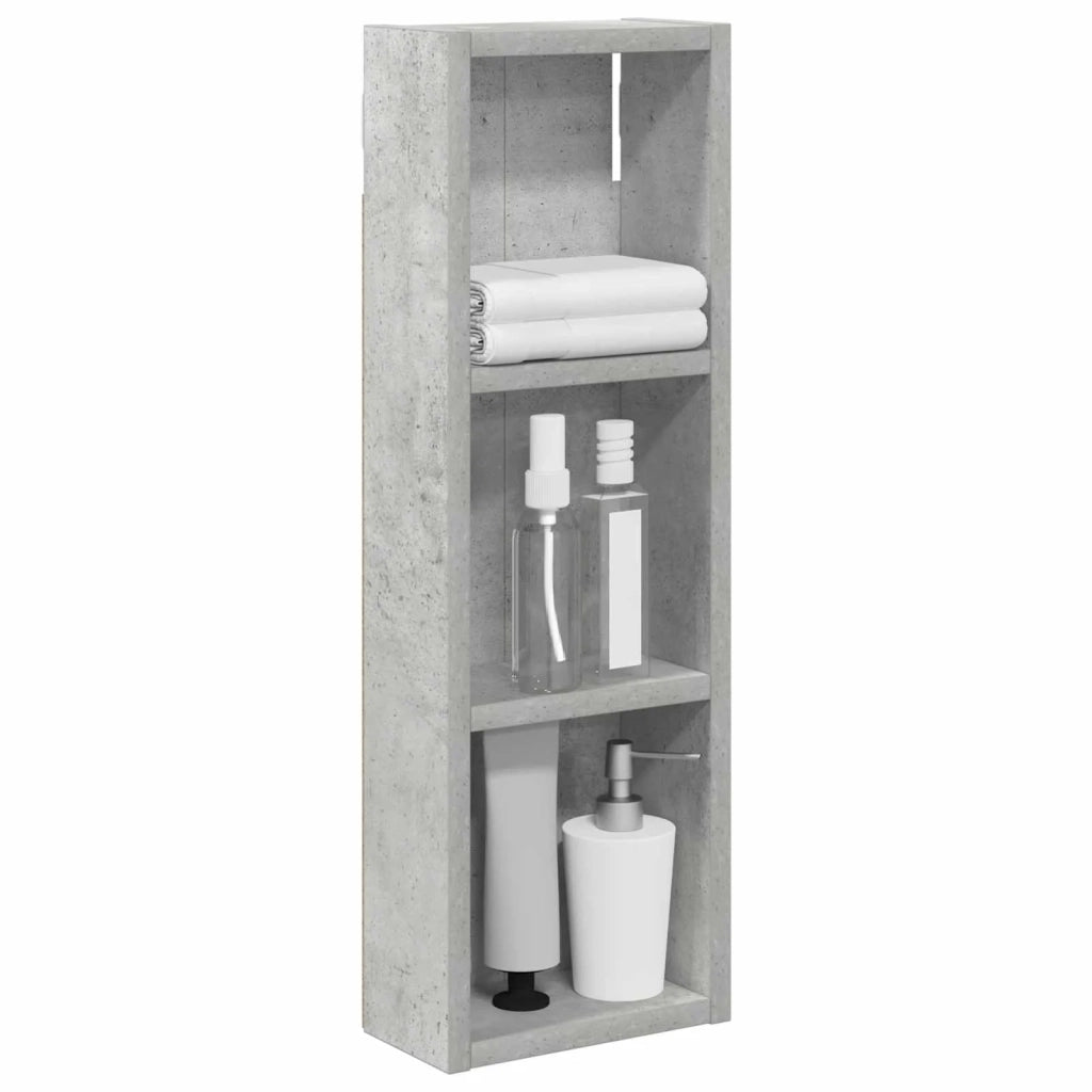 Armadio da bagno a muro Grigio Cemento 20 x 10 x 60,5 cm 889290