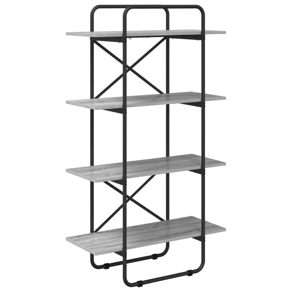 Libreria 4 livelli 60 x 35 x 140 cm PB Sonoma grigio 8007837