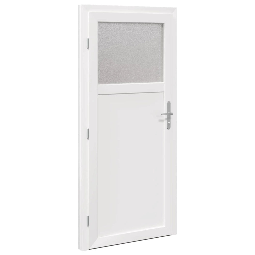 Porta d'ingresso laterale Bianco 88 x 198 cm PVC