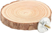 Piattaforma di seduta rotonda per uccelli - set di supporto in legno con giocattoli per uccelli per pappagalli - giocattoli per arrampicarsi per uccelli - allenamento e arrampicata.
