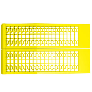Set 2 Rampe di Carico Auto in Plastica 3 Tonnellate Antiscivolo Giallo