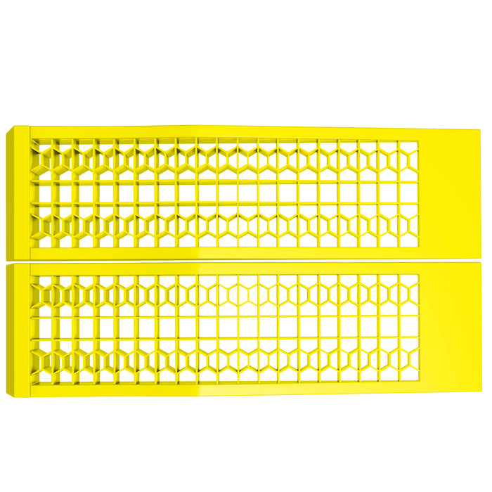 Set 2 Rampe di Carico Auto in Plastica 3 Tonnellate Antiscivolo Giallo
