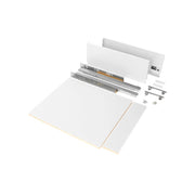 Kit di cassetti per cucina o bagno Vertex con regolazione 3D, altezza 178 mm, con pannelli inclusi, modulo 450 mm, Gri..