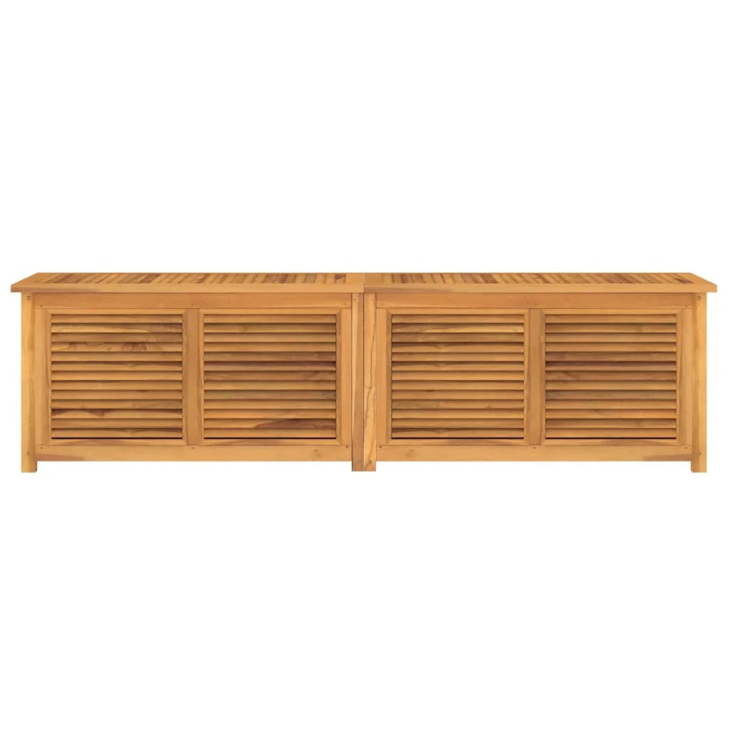 Scatola e borsa portaoggetti da giardino 200 x 50 x 53 cm in legno massello di teak 02_0013133