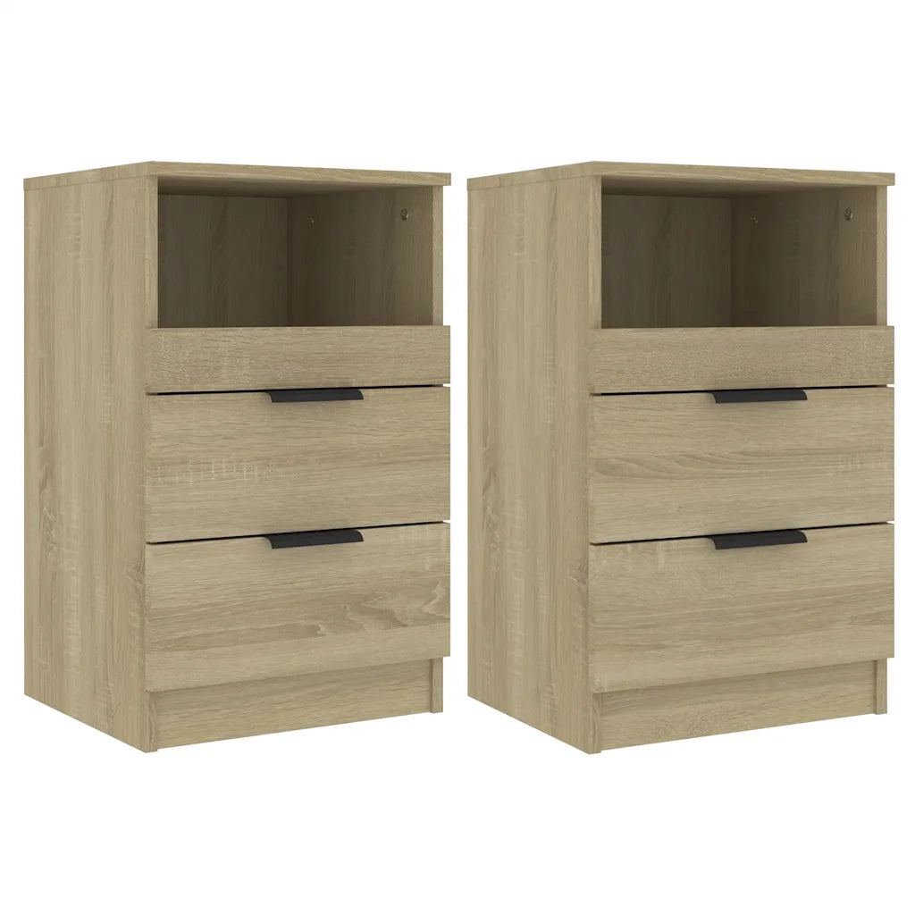 Comodini 2 pz Rovere Sonoma in Legno Multistrato cod mxl 31265