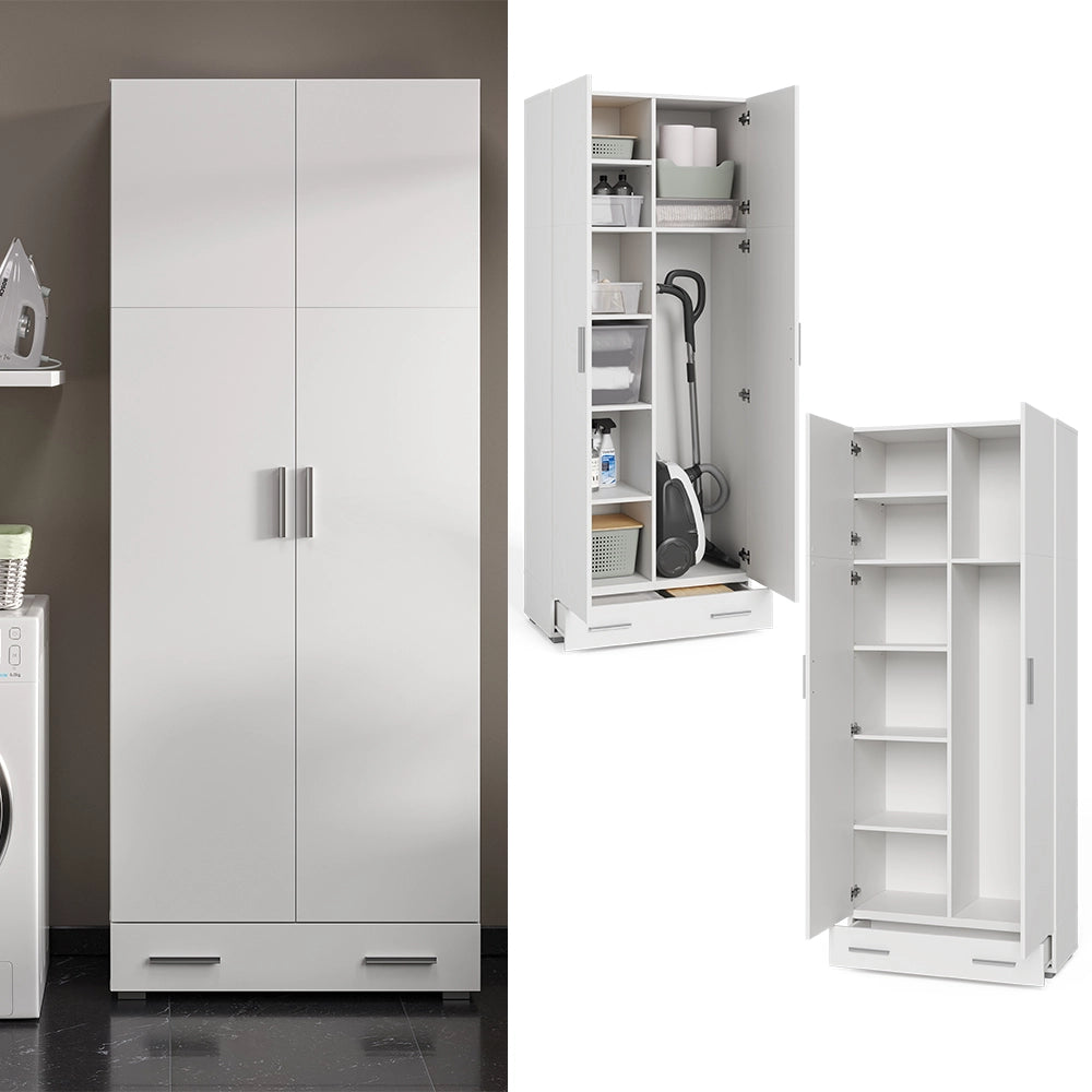 Vicco Scaffale per file Bianco 80 x 182.4 cm con cassetto