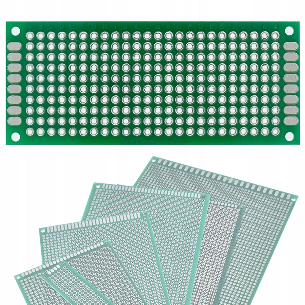 Piastra Prototipo Universale Doppia Faccia 30x70 mm – Montaggio THT, Fori 2,54 mm | Elettronica Prototipazione