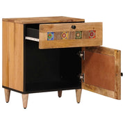 Comodino | Armadio da Notte | Mobiletto da notte con cassetto Naturale 50 x 33 x 60 cm