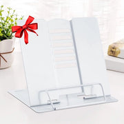 Supporto per Libri Leggero - Regolabile - Robusto e Stabile - Adatto per Libri di Cucina/Tabeletti - Progettazione Ergonomica - Acciaio Inossidabile - Supporto per Libri