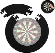 Dartboard Protezione con Illuminazione - Protezione per Dartboard - Protezione per Dart - Assorbimento del Rumore - Facile da Montare - Adatto per Dartboard Ø 45 cm - Protezione per Dartboard
