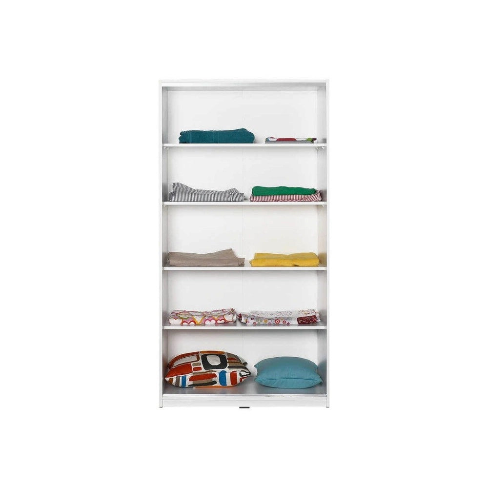 Armadio 2 ante scorrevoli 5 ripiani SWD4352023 colore bianco