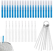 Kit di Pulizia per Doccia - 40 Pezzi - Acciaio Inossidabile/Plastica - Anti-Verifica - Spreminatore Disblocca - Diverse Dimensioni - Utensili Pratici - Kit di Pulizia