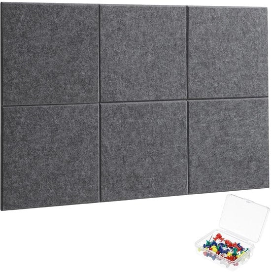 Pannello decorativo da parete - 6 pezzi - Autoadesivo - 30 x 30 cm