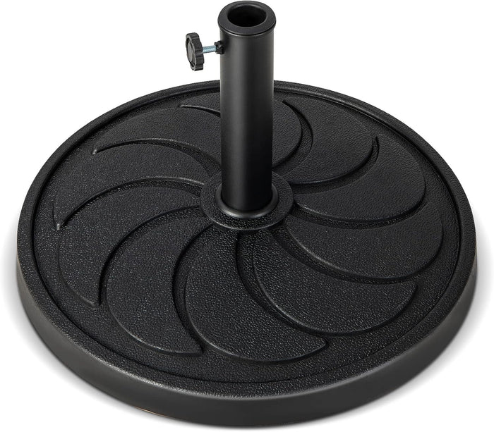 Base Ombrellone da Esterno 18 kg, Supporto Rotondo per Ombrellone 54 CM con Diametro Palo 38/48 MM, Base per Ombrellone Robusta da Giardino Terrazzo Esterno