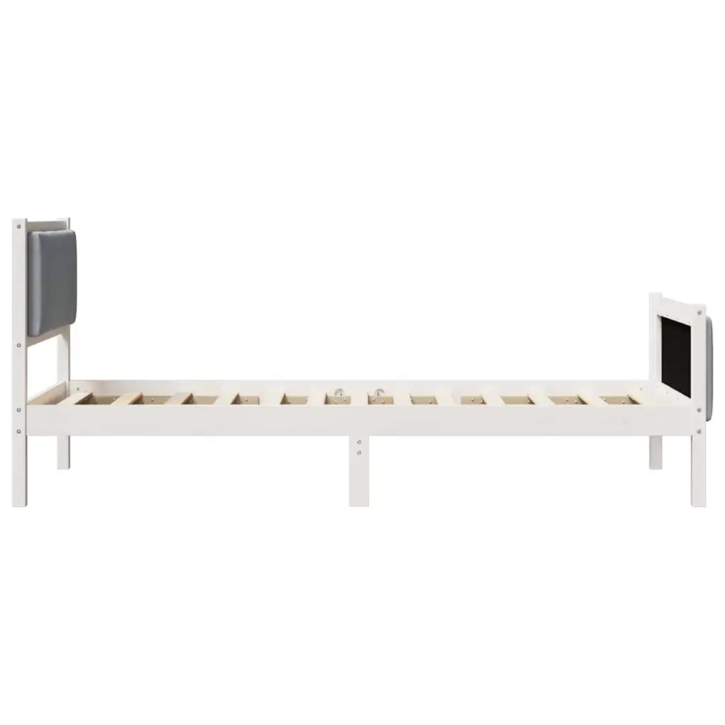 Struttura del letto Grigio chiaro 100 x 200 cm Tessuto 878353