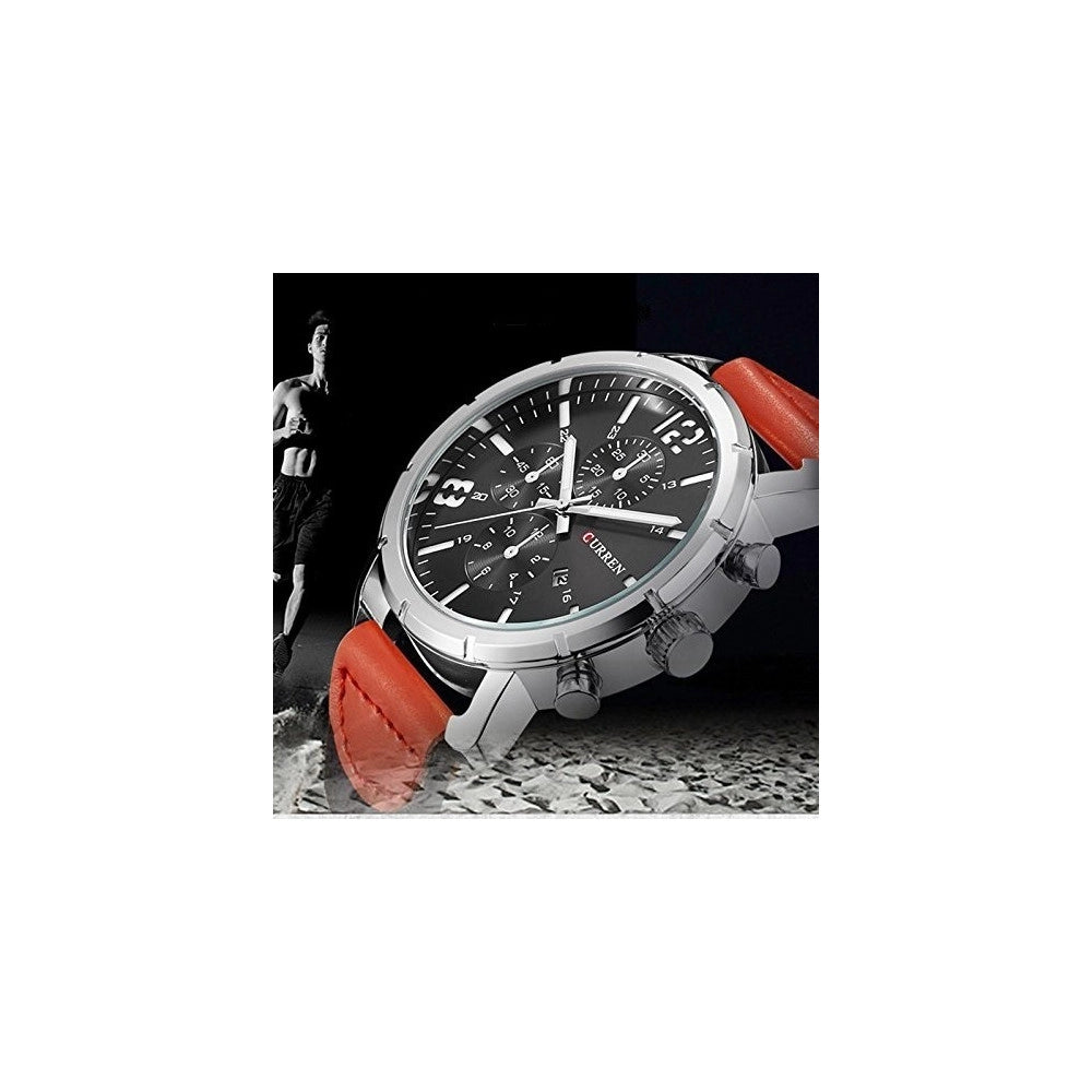 Trade Shop - Orologio Di Lusso D'affari Marca Curren Orologi Militare Al Quarzo 8194 -