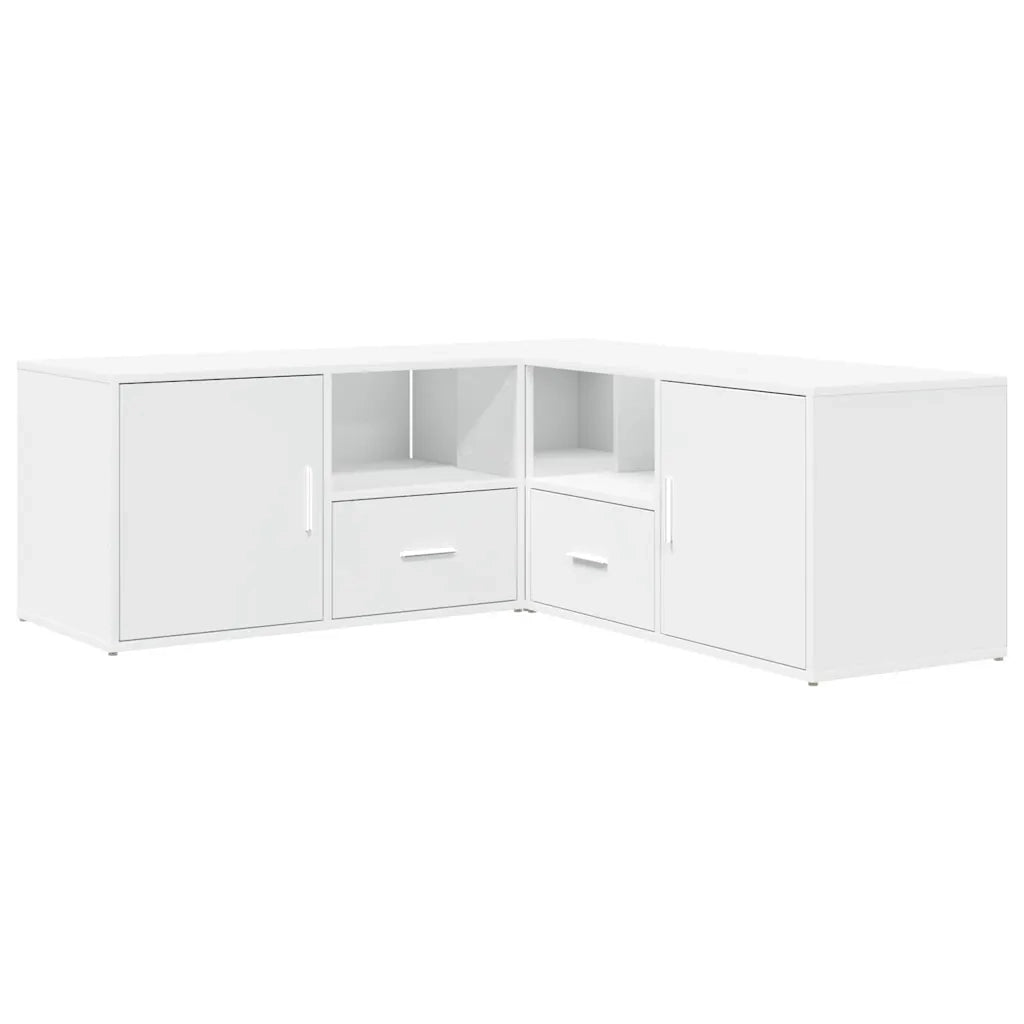 Mobile Angolare Bianco 200x40x45 cm in Truciolato CFW6086068