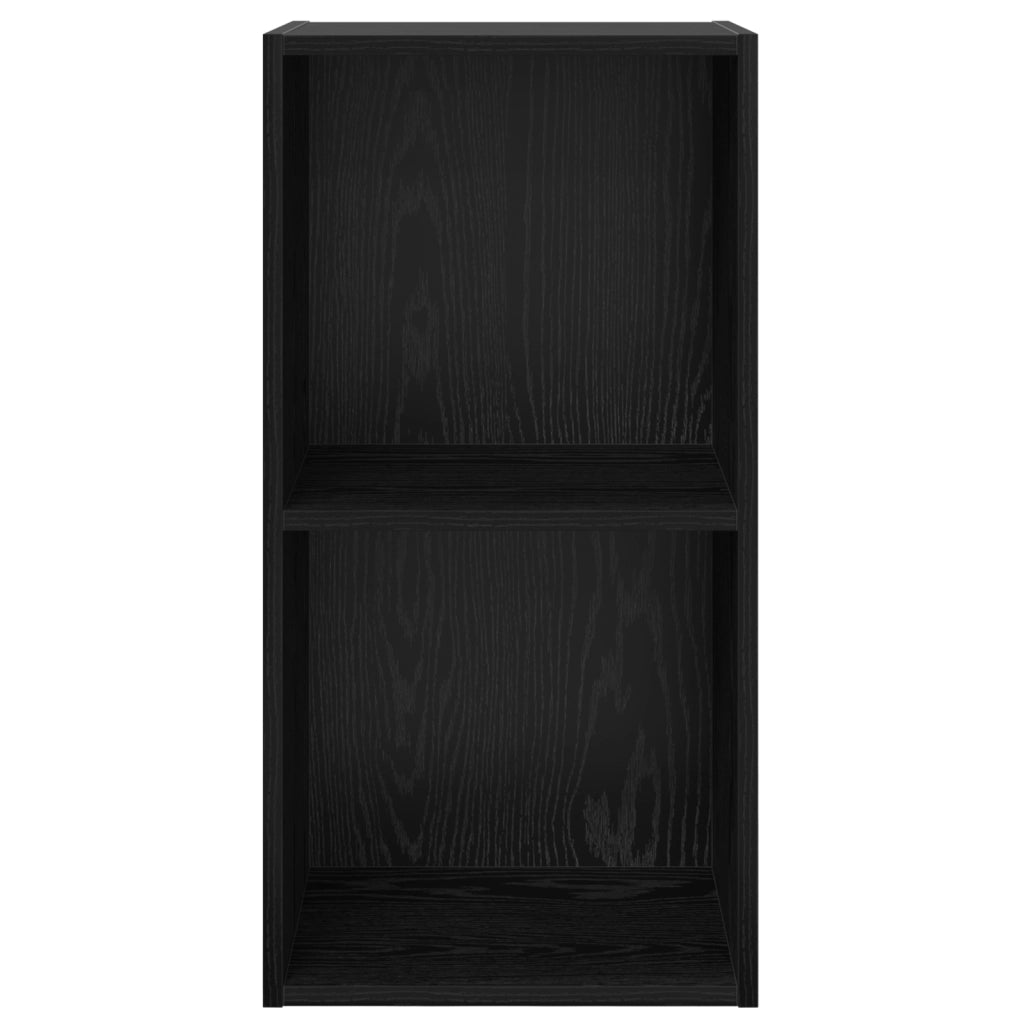 Mobile TV montato a muro Rovere nero 37x37x72 cm Legno massello