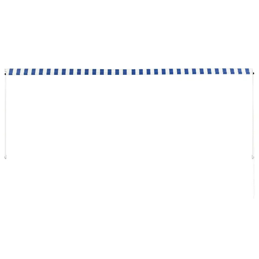 Tenda da Sole Retrattile 350x150 cm Blu e Bianco 143750