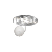 Applique Moderna Flat Polilux ® Argento E Metallo 1 Luce E14
