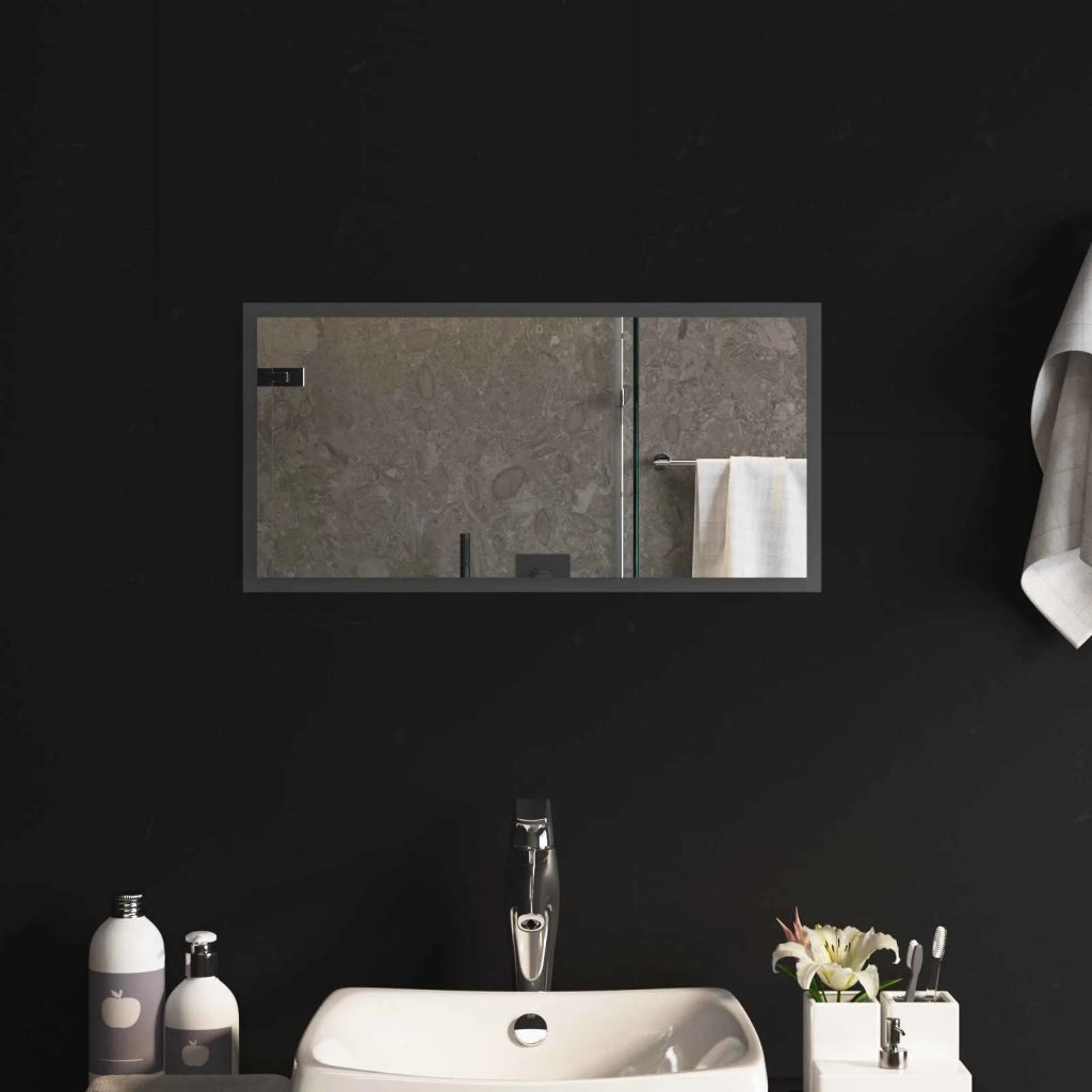 Specchio da bagno LED Trasparente 60 x 30 cm vetro temperato 42045812