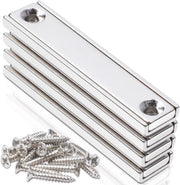 Magnetici Neodymium Extra Forti - Magnetici Quadrati con Foro - Chiusura Magnetica - Magnetici Regolabili - 60 x 13,5 x 5 mm - 4 Pezzi - Magnetici di Base