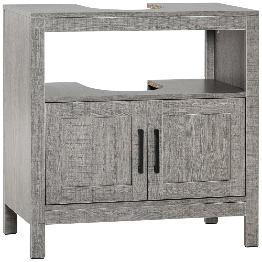 Mobiletto Sottolavabo Bagno ¨C Zephmum ¨C Grigio 60x30x60 cm