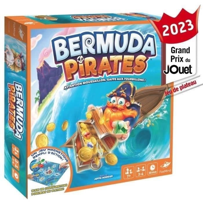 Bermuda Pirates - Asmodee - Gioco da tavolo magnetico - Gioco d'azione da 2 a 4 persone - dai 7 anni in su
