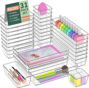 Organizzatore di carreggiata - trasparente plastica - 31 pezzi
