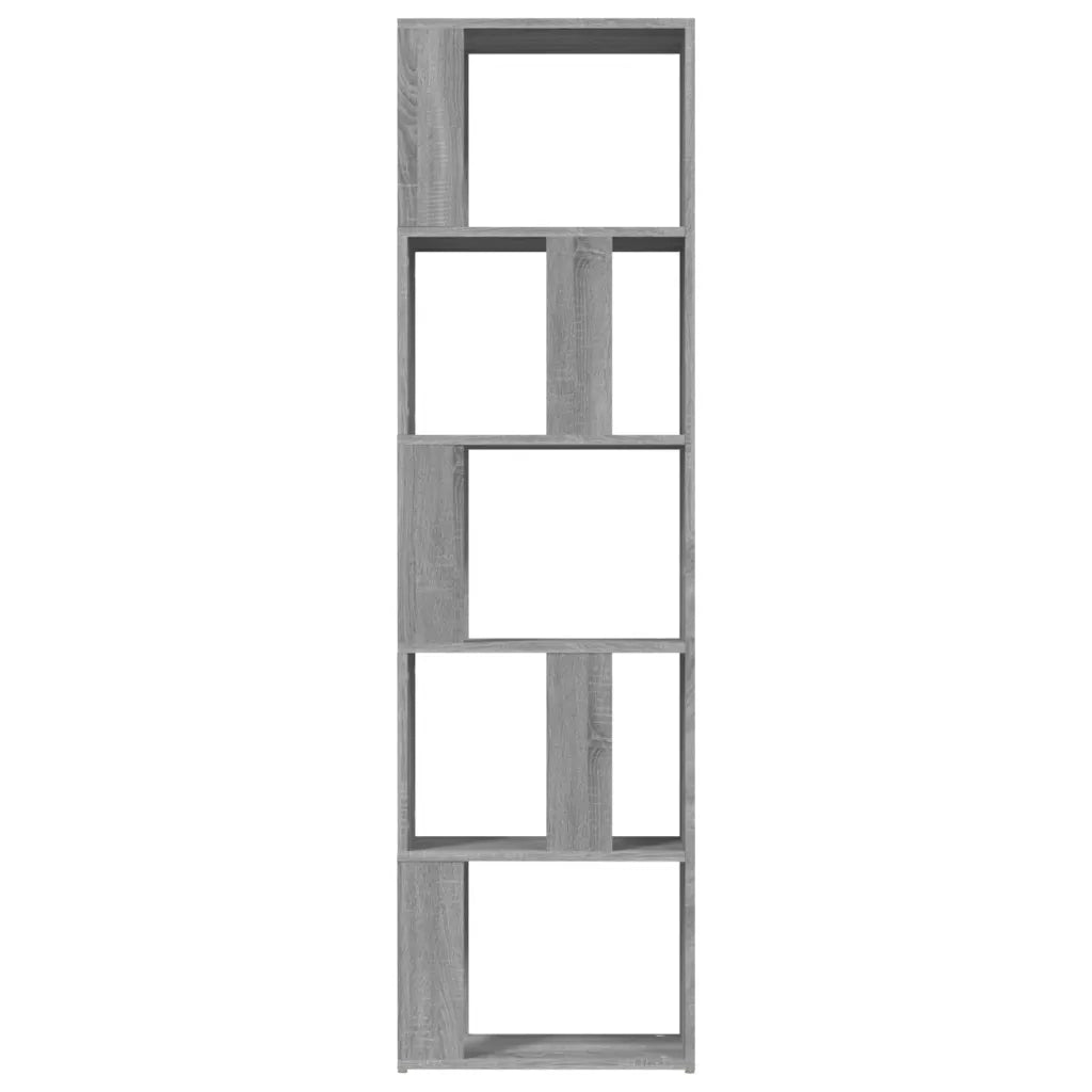 Libreria Grigio Sonoma 45x24x160 cm in Legno Multistrato 826376