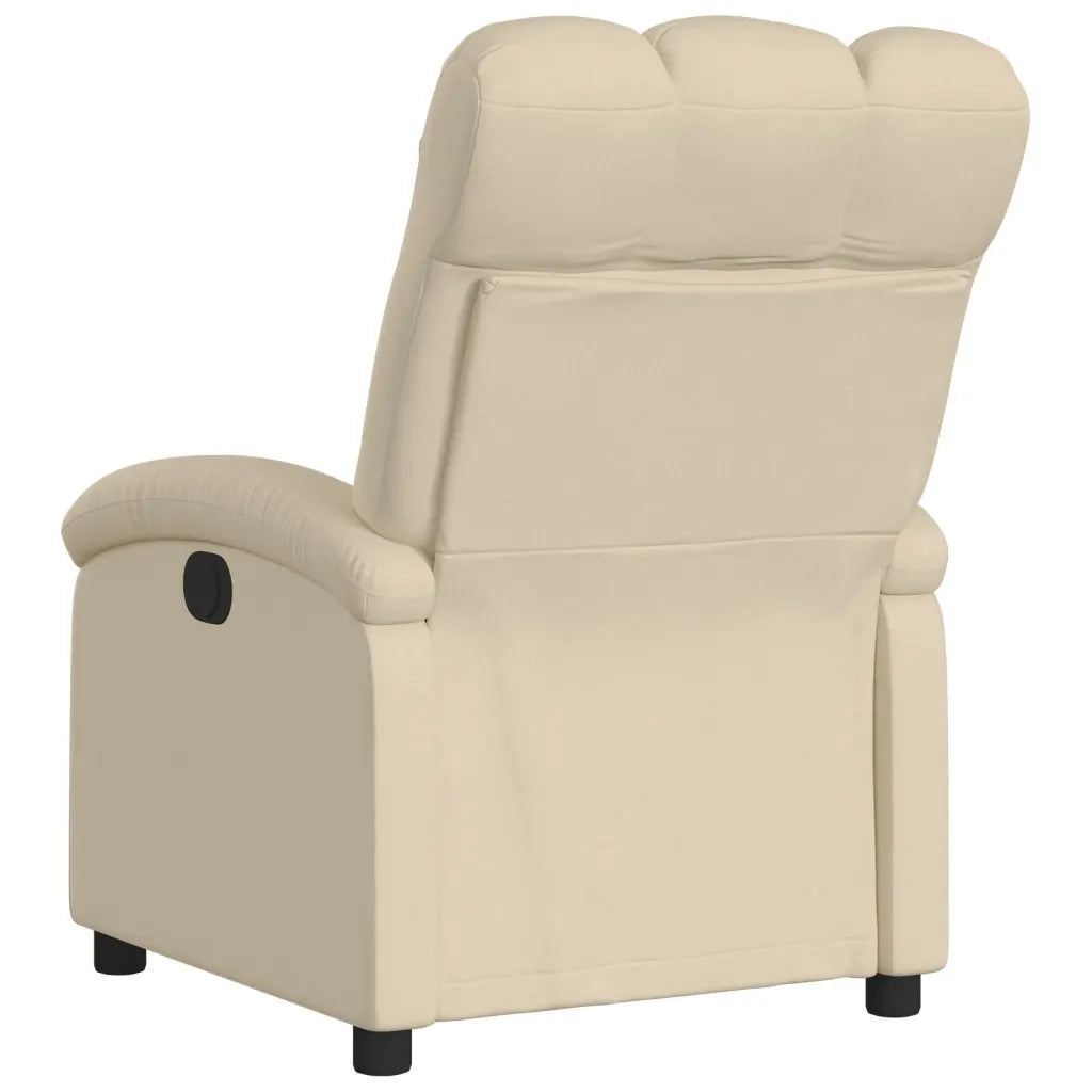 Divano Sedia-Poltrona Reclinabile in Tessuto Crema 693163