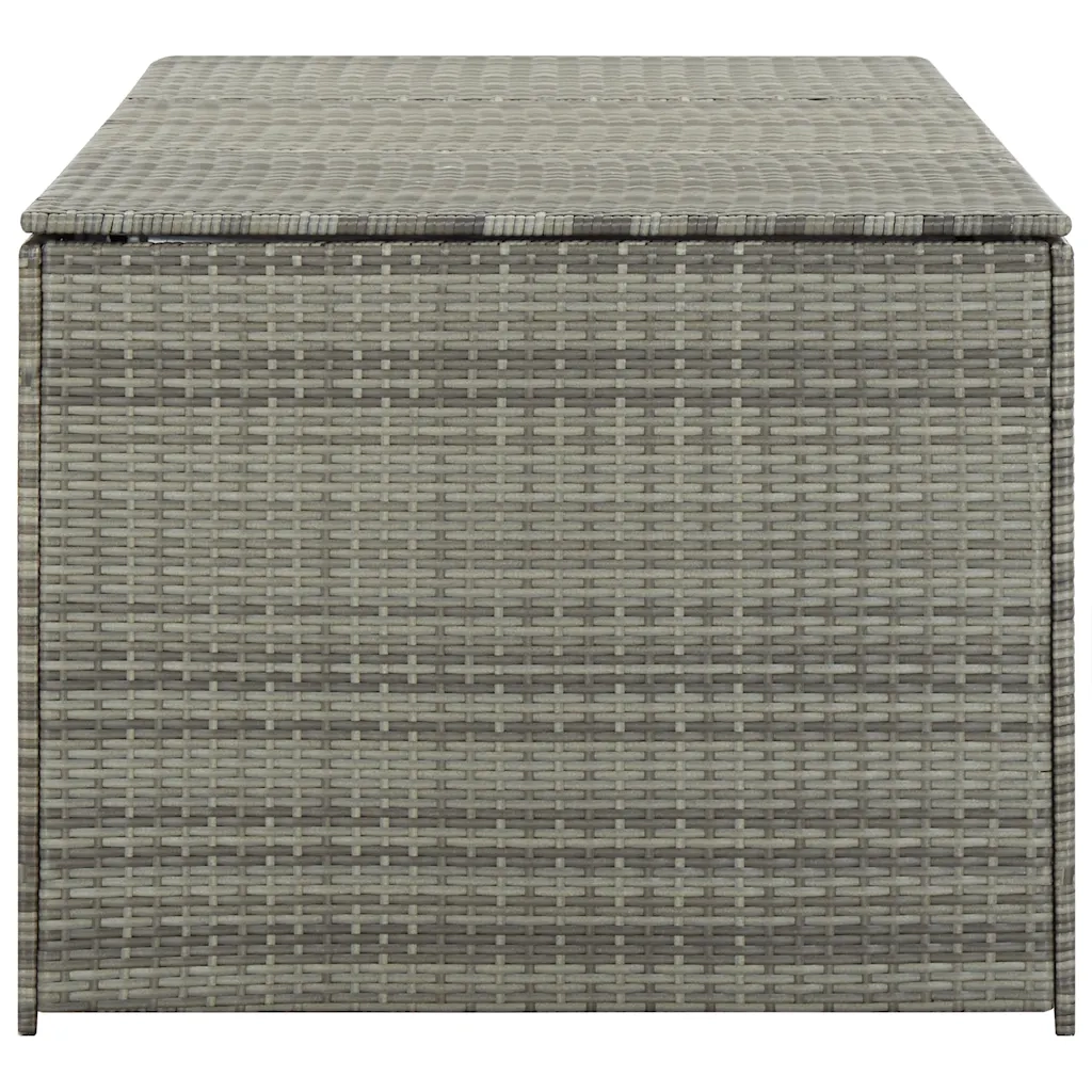 Baule da Giardino in Polyrattan 180x90x70 cm Grigio CFW4681175